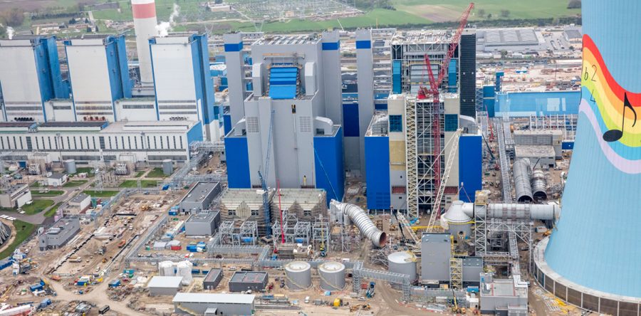 Construction of units 5 and 6 in the Opole power plant